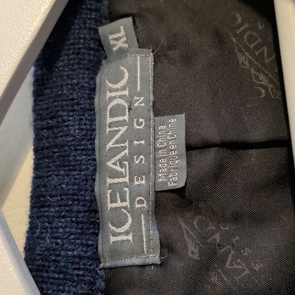 VINTAGE ICELANDIC DESIGN wool cardigan - size xl - Picture 2 of 13